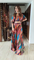 (@Debina Bonnerjee) Stripe Technicolour Coord Set
